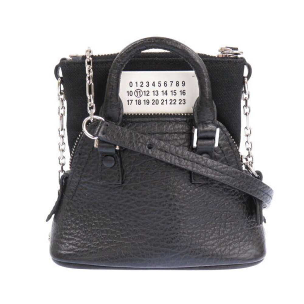 Maison Margiela Baby Shoulder Bag Leather Black